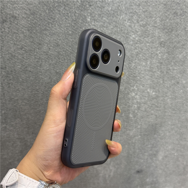 Matte Hard Pc Back Case - Mesh Heat Dissipation Jelly Color Magnetic