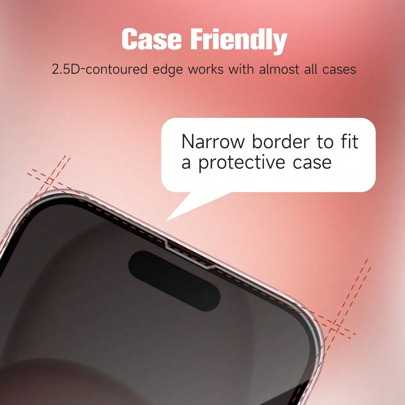 3pcs Privacy Screen Protector, - огляд і ціна Anti Spy Privacy Glass Case