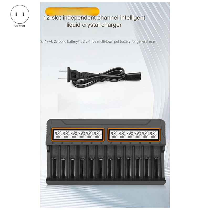 18650 Charger 12 Slots Aa.Aaa  - огляд і ціна Chargers