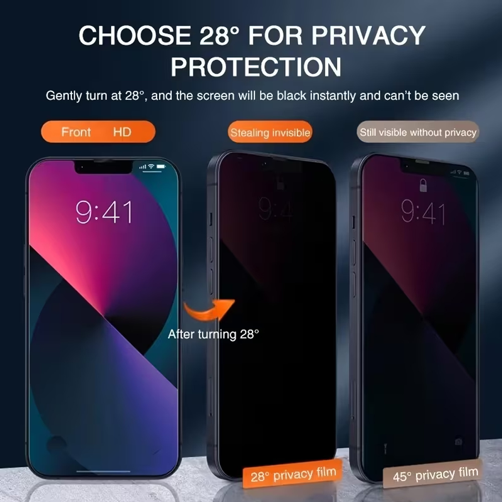 1-3PCS Anti-Spy Privacy Temper - огляд і ціна Anti Peek Privacy Tempered Glass