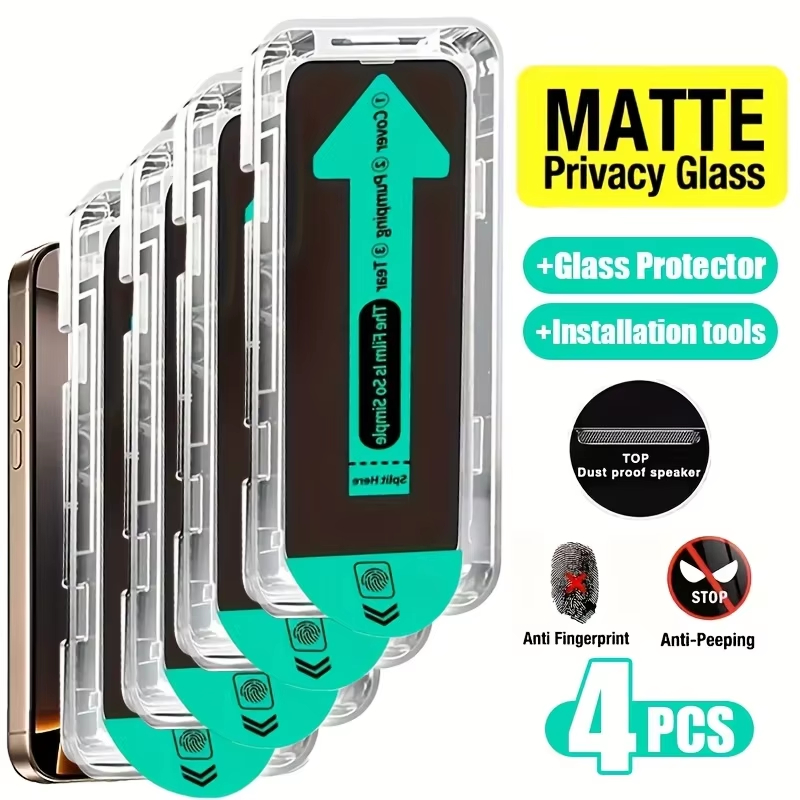 4Pcs Dust Free Easy Installati - огляд і ціна Matte Anti Glare Screen Protector