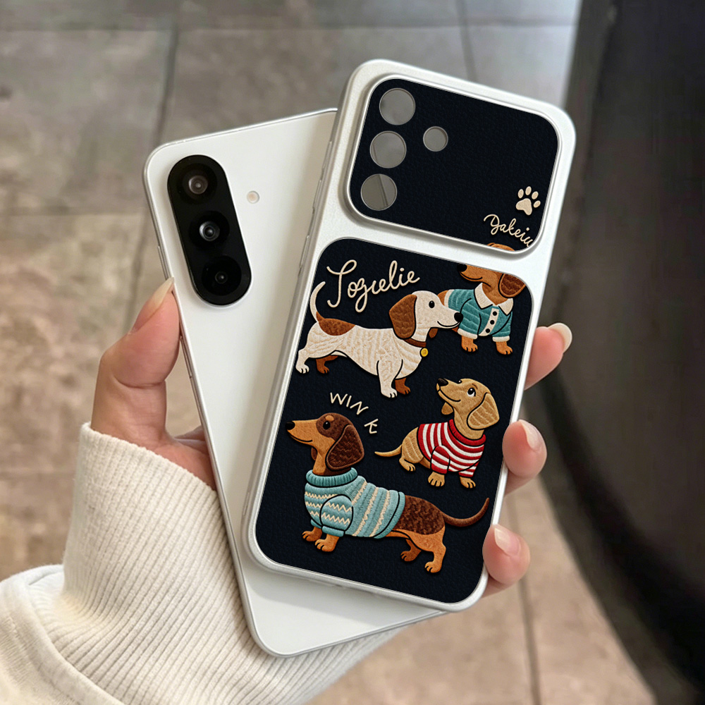 Cartoon Dachshund Phone Case F - огляд і ціна Cute Cartoon Wrist Strap Silicone Case
