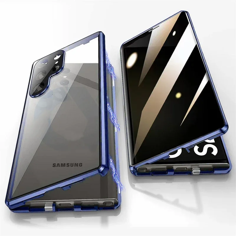 Metal Phone Case Double sided  - огляд і ціна Anti Spy Privacy Glass Case