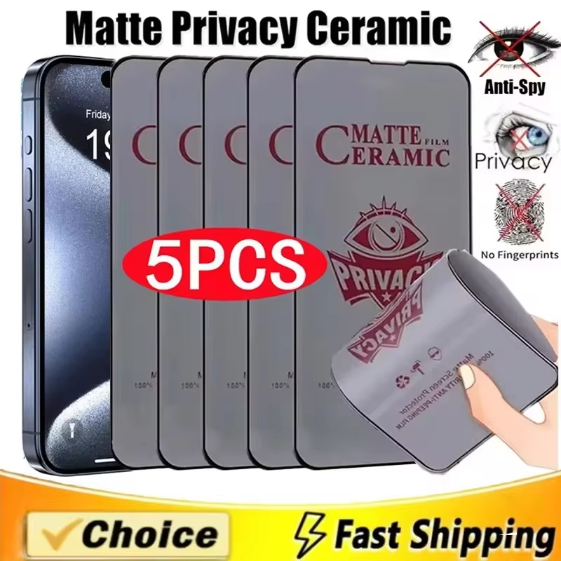 1-5PCS Anti-Spy Matte Film For - огляд і ціна Matte Anti Glare Screen Protector