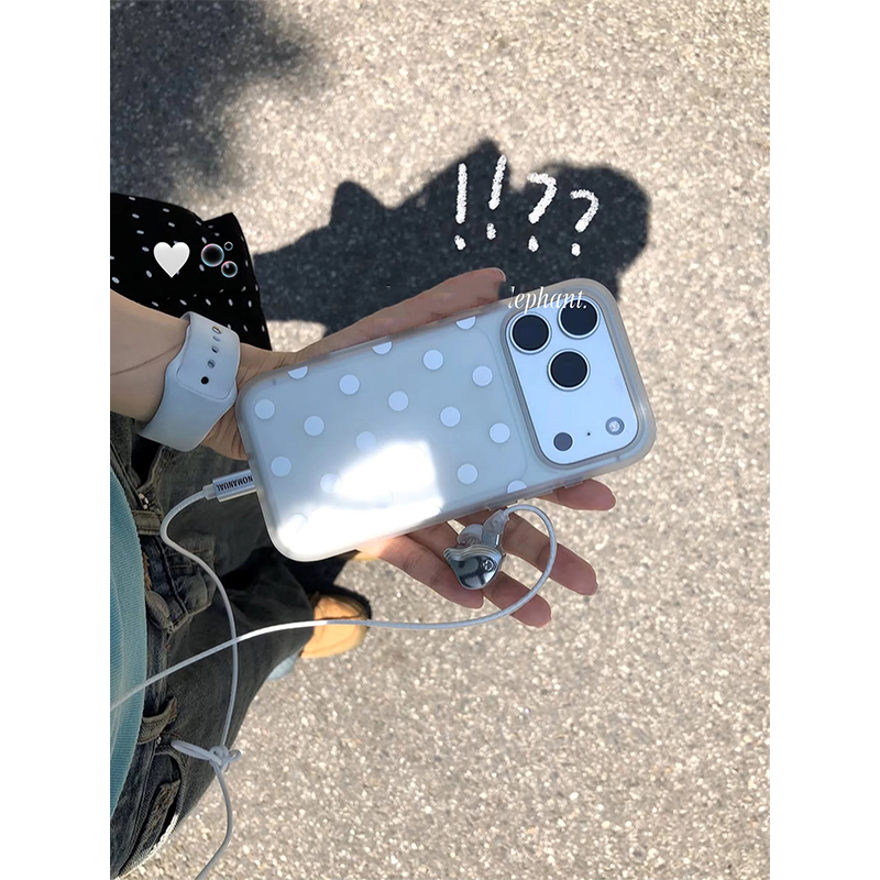 Simple Angel White Polka Dot C - огляд і ціна Clear Shockproof Bumper Case