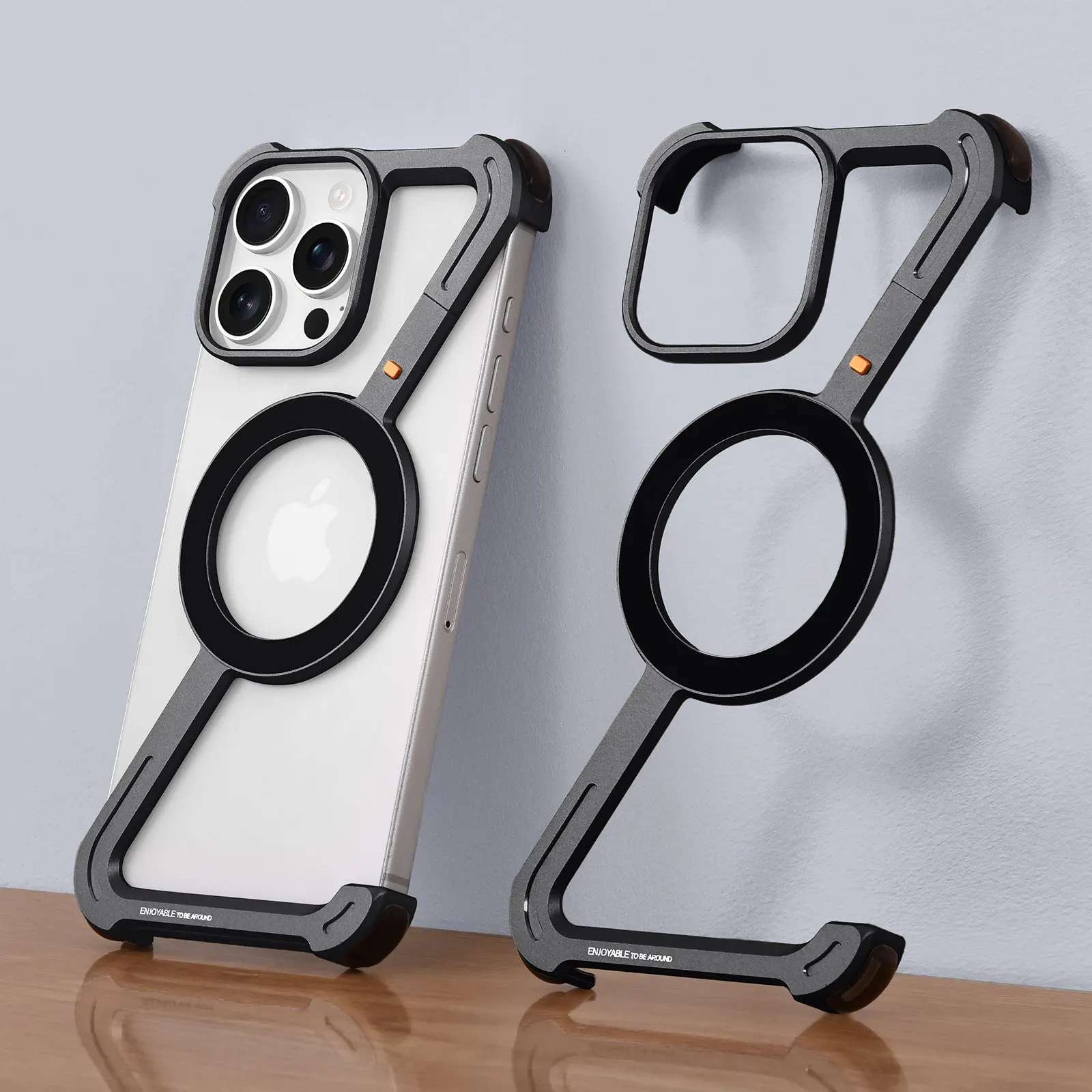 Oatsbasf Z-Shape Metal Phone C - огляд і ціна Ultra Thin Frameless Phone Cover