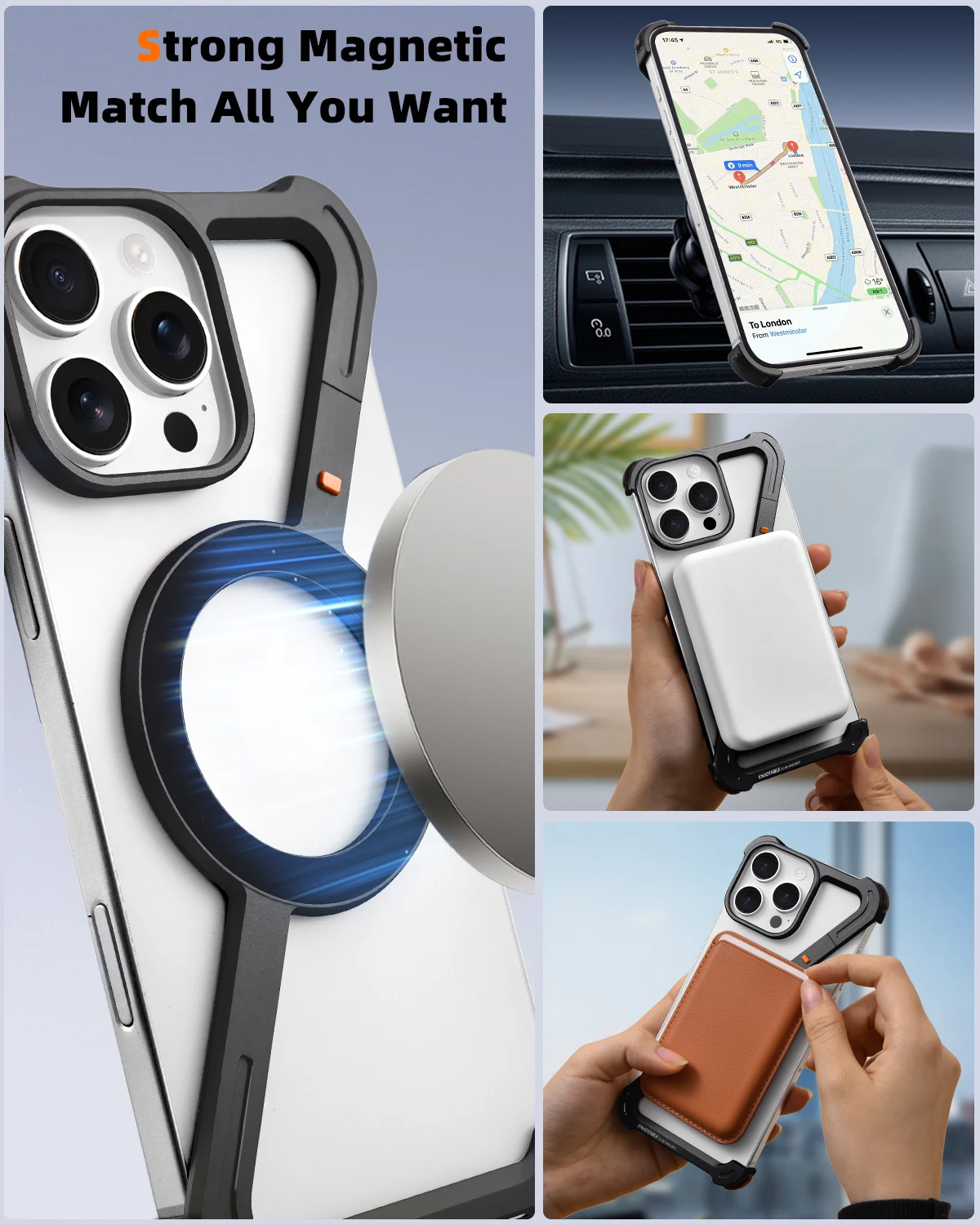 Oatsbasf Z-Shape Metal Phone C - огляд і ціна Ultra Thin Frameless Phone Cover