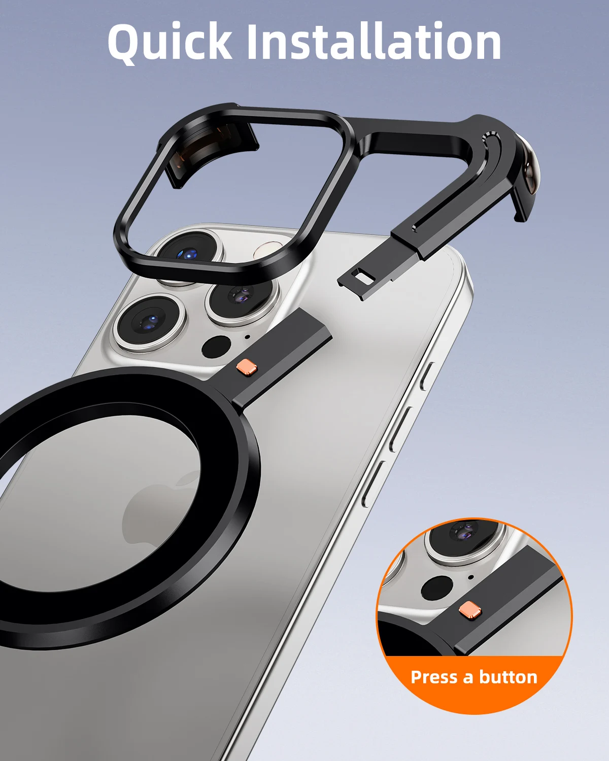 Oatsbasf Z-Shape Metal Phone C - огляд і ціна Ultra Thin Frameless Phone Cover