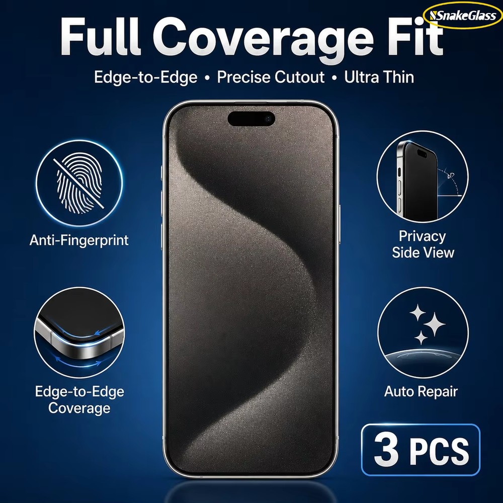 3PCS Matte Privacy Hydrogel Fi - огляд і ціна Matte Anti Glare Screen Protector