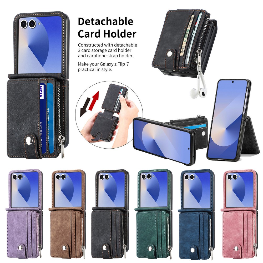 2-in-1 Detachable Card Holder  - огляд і ціна Leather Wallet Card Holder Phone Cover