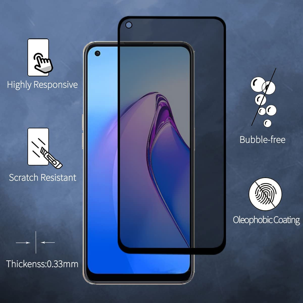 Anti Spy Screen Protector For  - огляд і ціна Anti Spy Privacy Glass Case