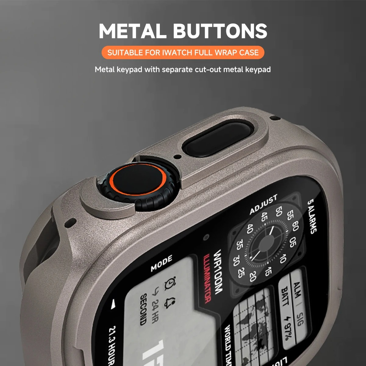 Metal Case for Apple Watch 49m - огляд і ціна Metal Bumper Aluminum Frame Case