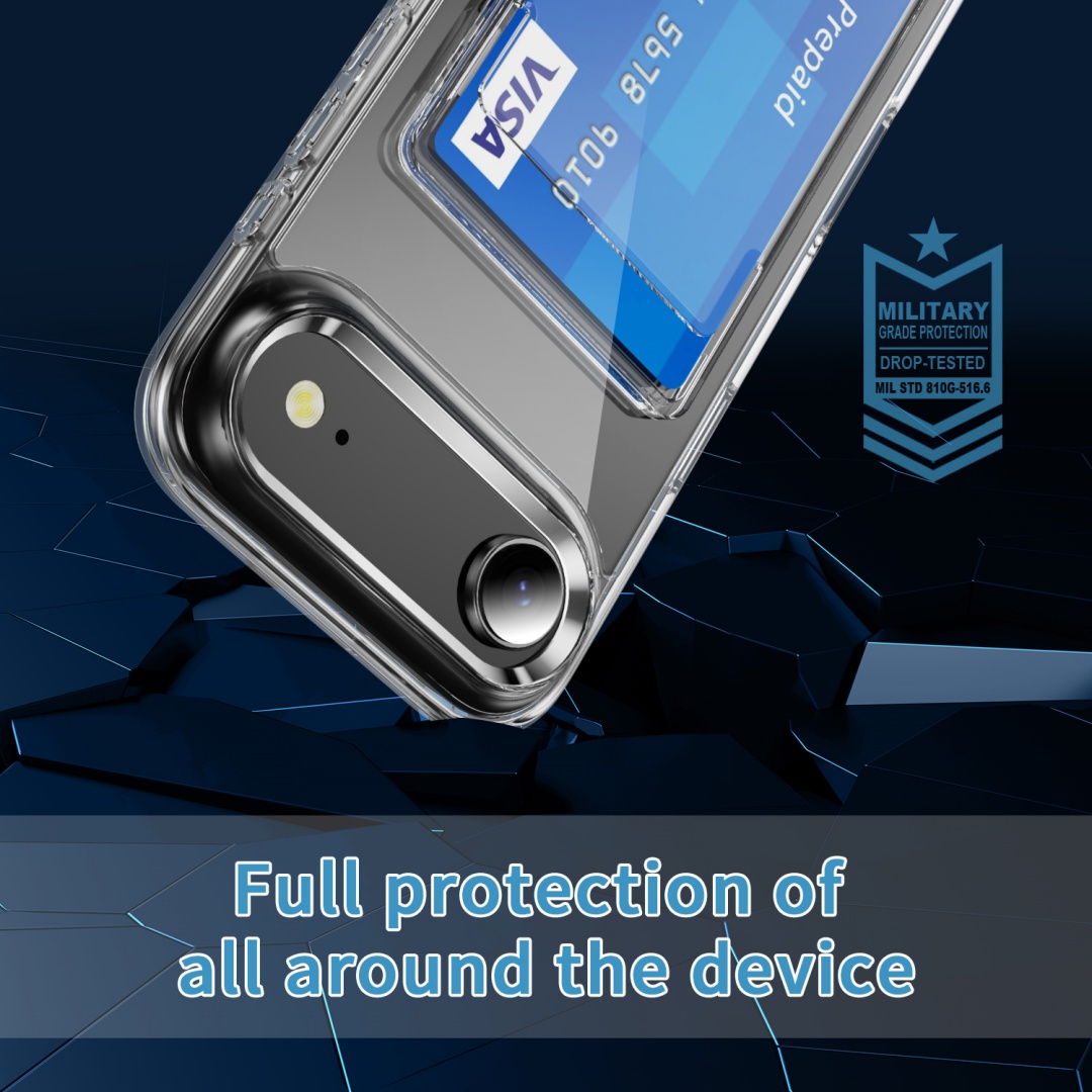 Luxury Clear Card Slot Holder  - огляд і ціна Clear Shockproof Bumper Case