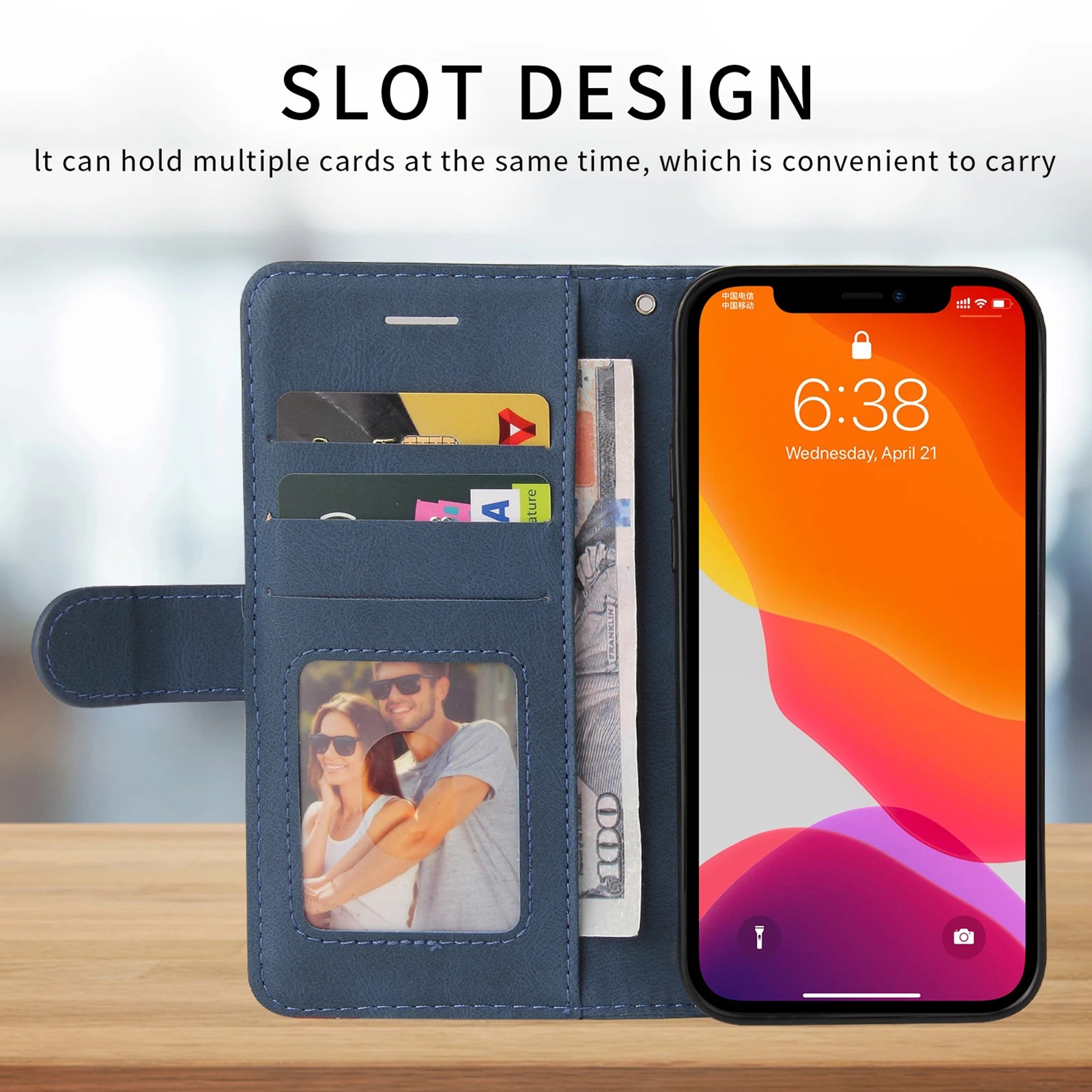 Leather Wallet Flip Case for O - огляд і ціна Leather Wallet Card Holder Phone Cover